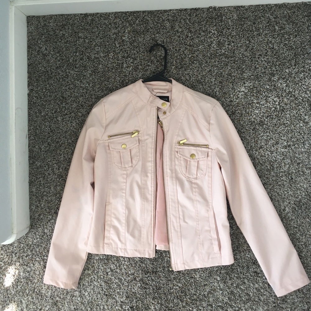 Pink Leather Jacket